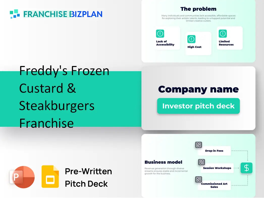 Freddy's Frozen Custard & Steakburgers Franchise Investment Pitch Deck 2026
