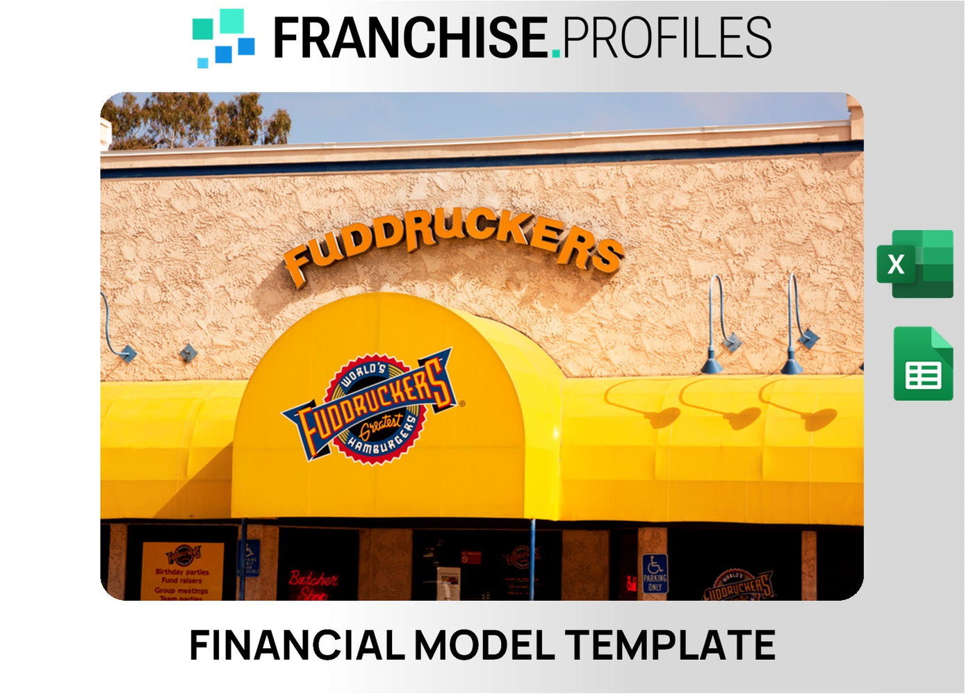 Fuddruckers Franchise Financial Model Template