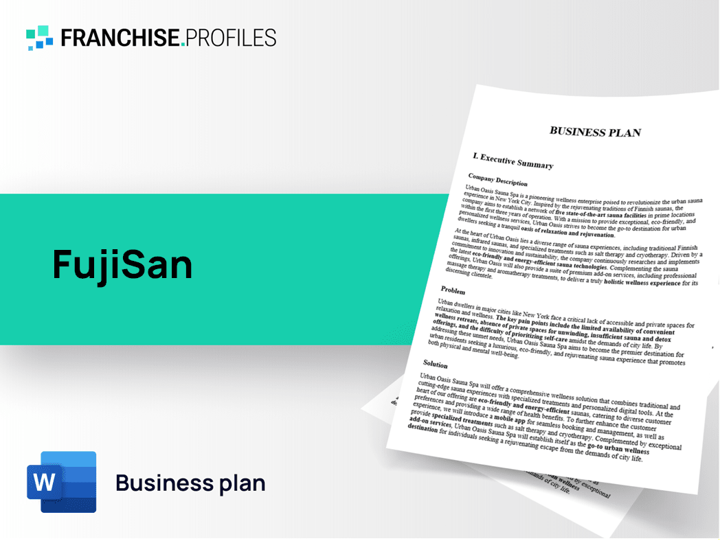 FujiSan Franchise Business Plan Template