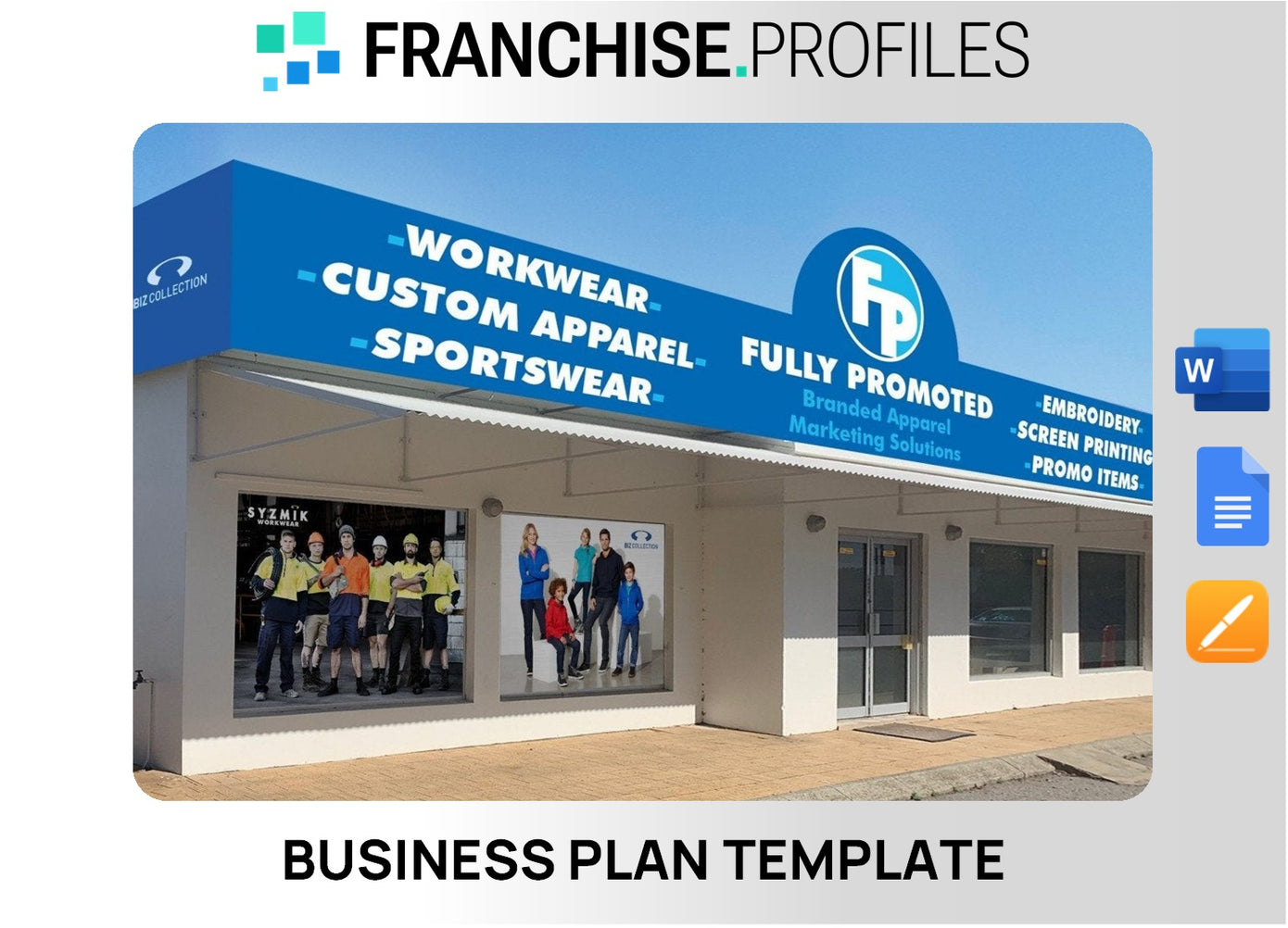 Fully Promoted Franchise Business Plan Template