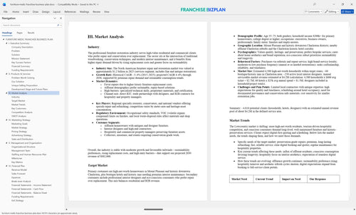 furniture medic franchise business plan 3