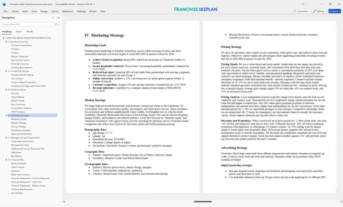 furniture medic franchise business plan 4
