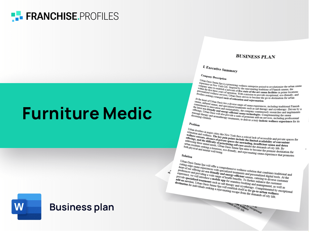 Furniture Medic Franchise Business Plan Template