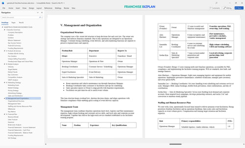 gametruck franchise business plan 5