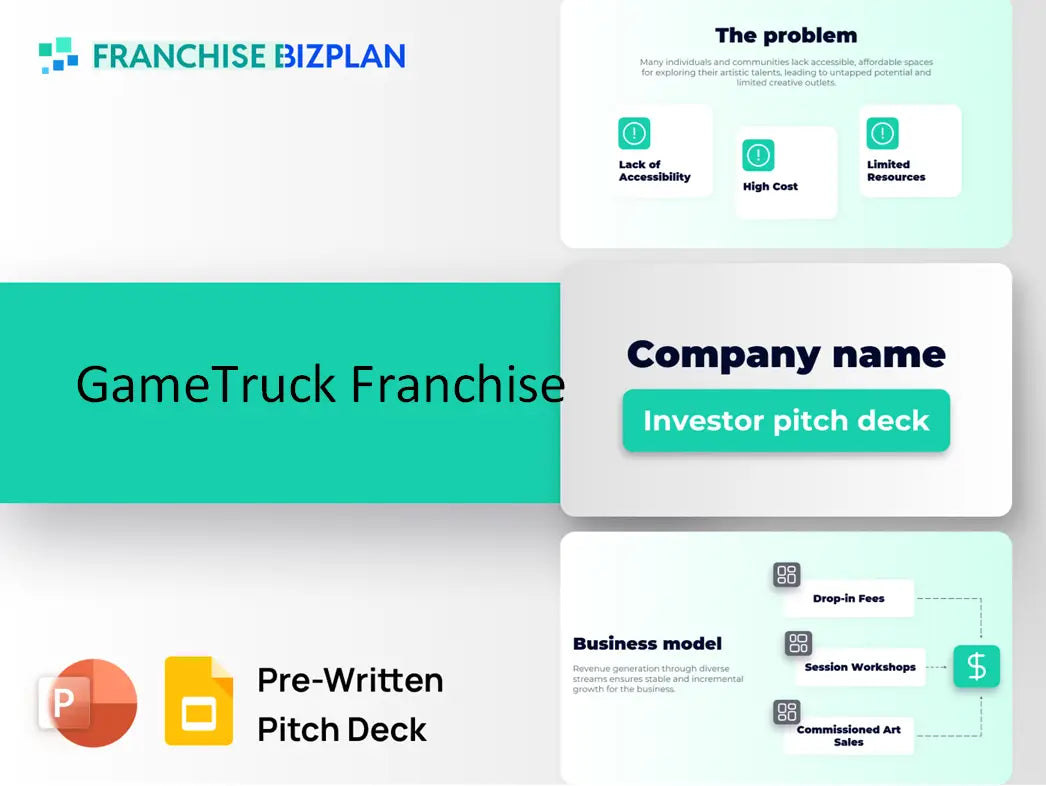 GameTruck Franchise Investment Pitch Deck 2026