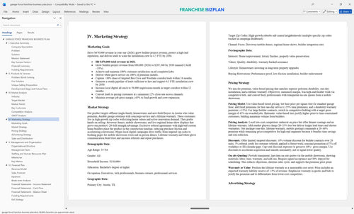 garage force franchise business plan 4