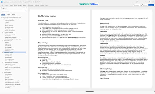 gattis pizza franchise business plan 4