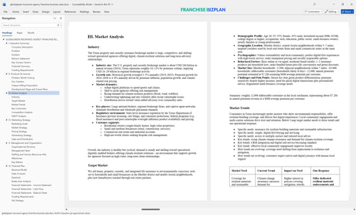 globalgreen insurance agency franchise business plan 3