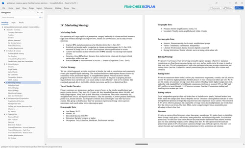 globalgreen insurance agency franchise business plan 4
