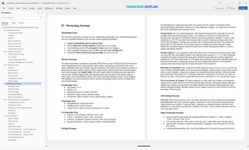 godfathers pizza franchise business plan 4