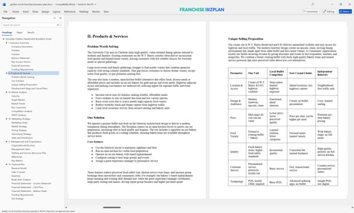 golden corral franchise business plan 2
