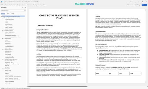 golds gym franchise business plan 1