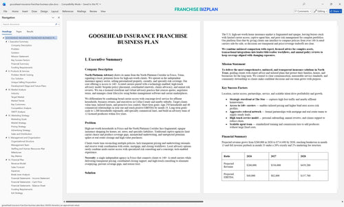 goosehead insurance franchise business plan 1