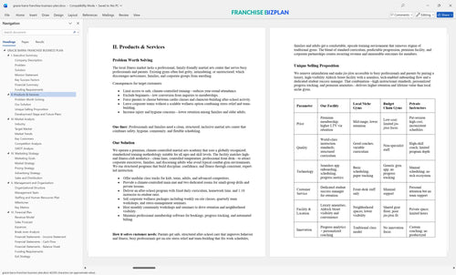 gracie barra franchise business plan 2