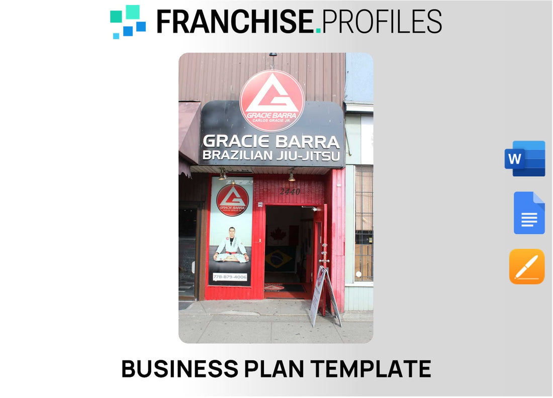Gracie Barra Franchise Business Plan Template