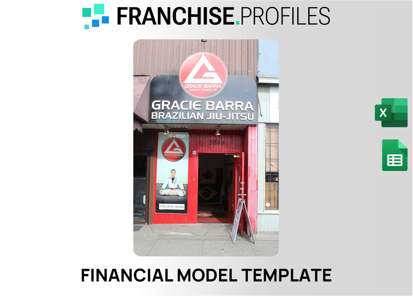 Gracie Barra Franchise Financial Model Template
