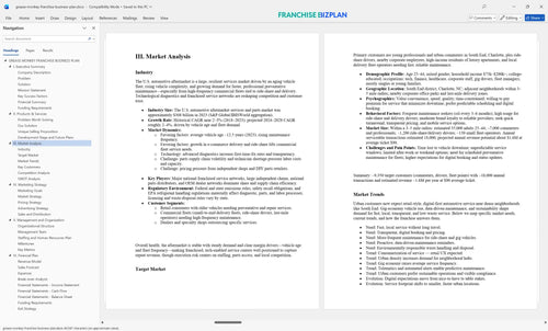 grease monkey franchise business plan 3