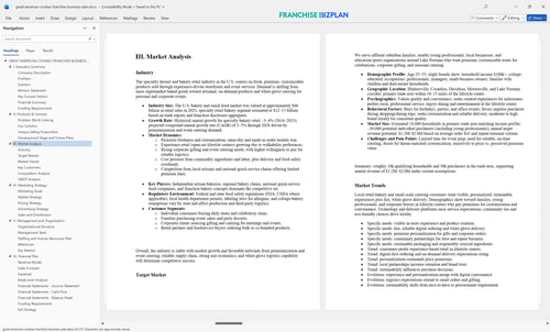 great american cookies franchise business plan 3