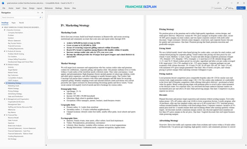 great american cookies franchise business plan 4