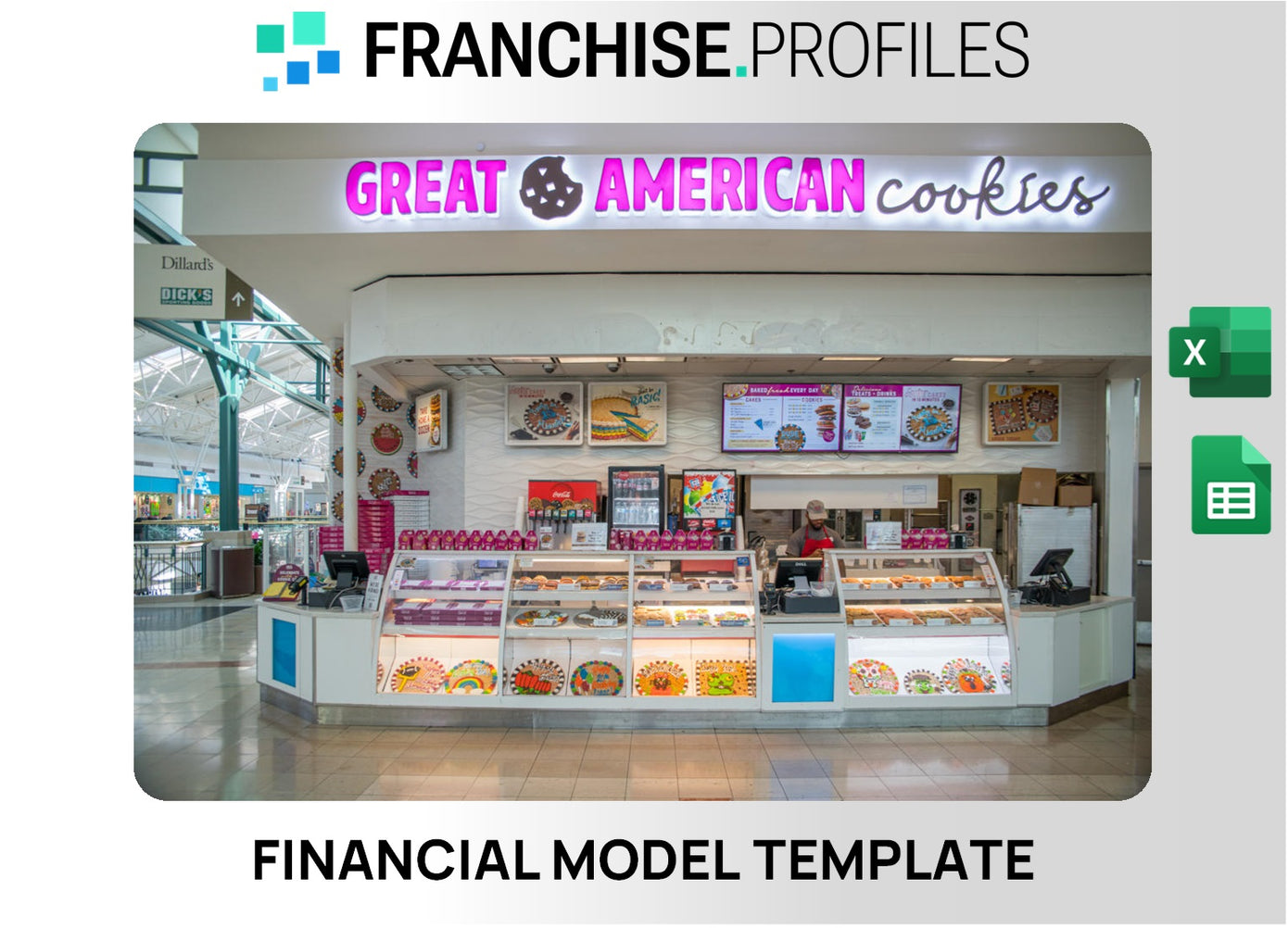 Great American Cookies Franchise Financial Model Template