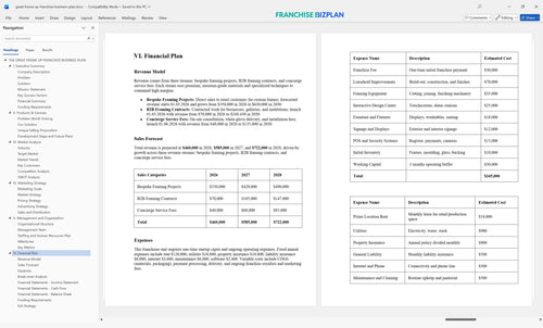 great frame up franchise business plan 6