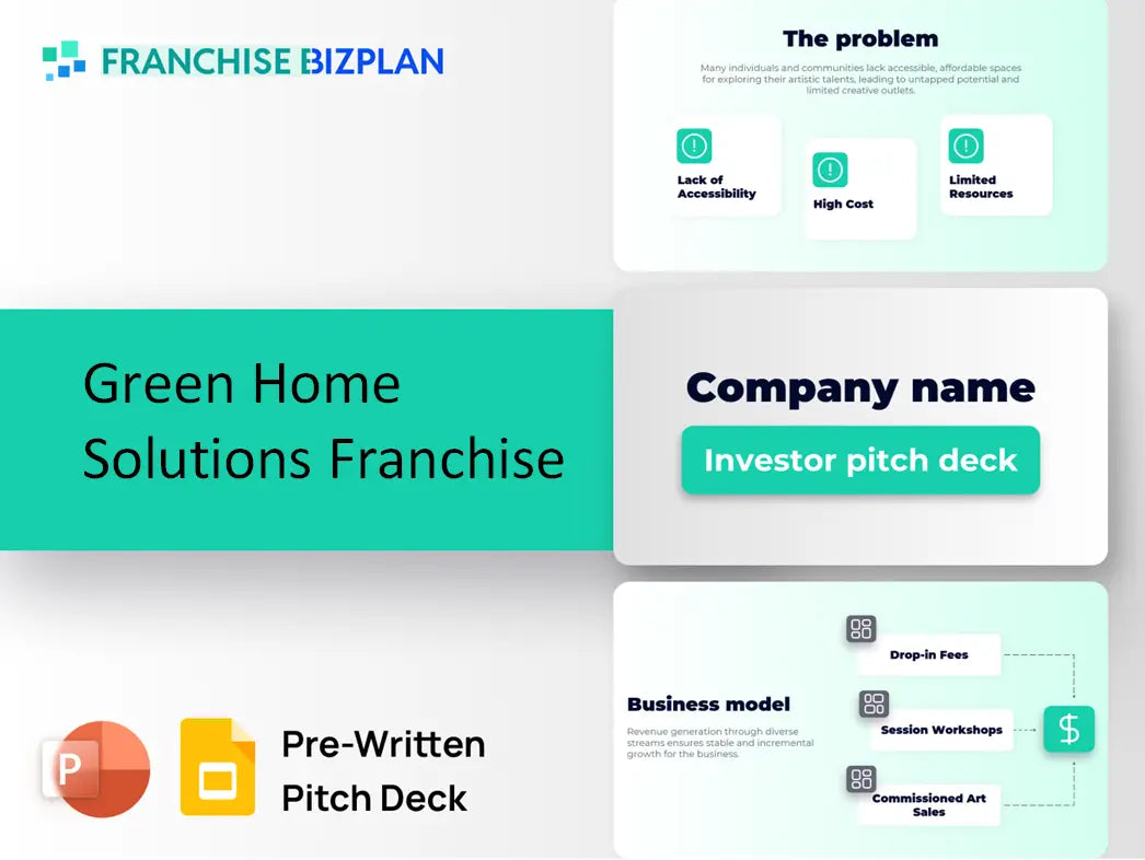 Green Home Solutions Franchise Investment Pitch Deck 2026