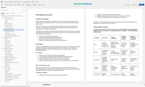 grout doctor franchise business plan 2