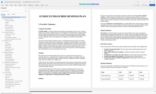 gymguyz franchise business plan 1