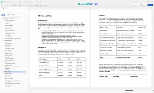 h and r block franchise business plan 6