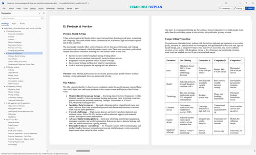 hand and stone massage and facial spa franchise business plan 2