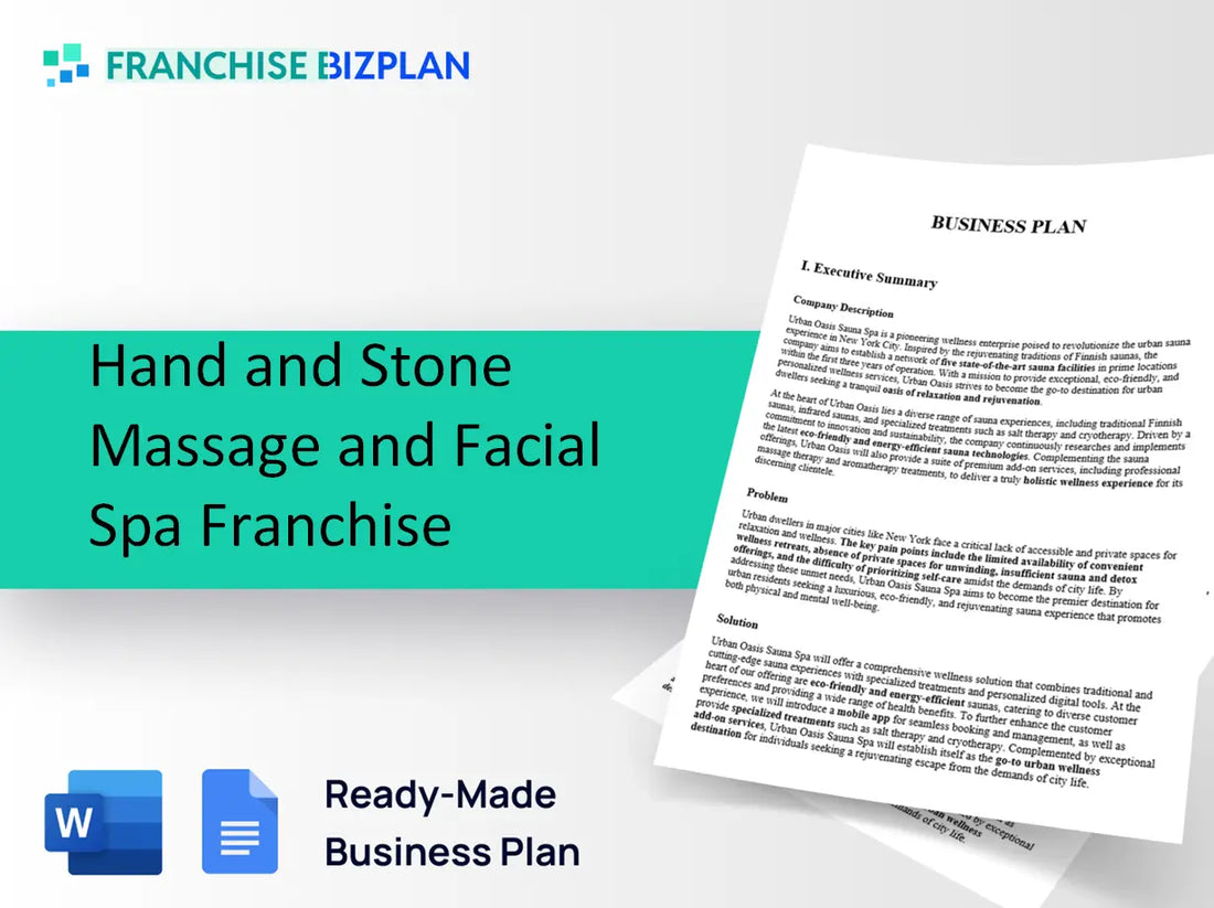 Hand and Stone Massage and Facial Spa Franchise Business Plan 2026 Updated