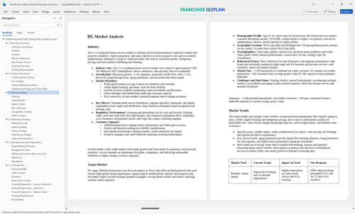 handyman matters franchise business plan 3