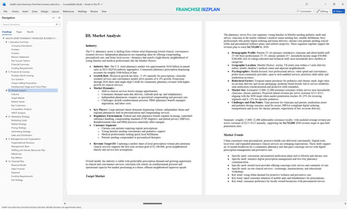 health mart pharmacy franchise business plan 3