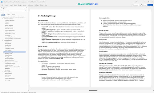 health mart pharmacy franchise business plan 4