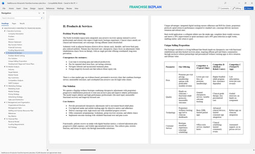 healthsource chiropractic franchise business plan 2