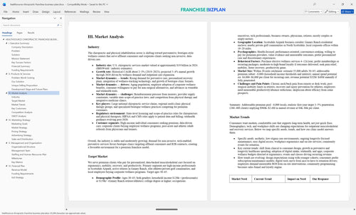 healthsource chiropractic franchise business plan 3