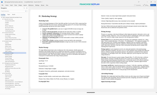 hello garage franchise business plan 4