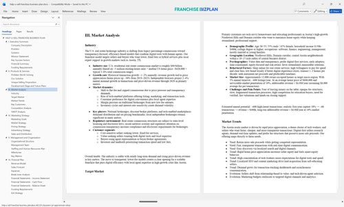 help u sell franchise business plan 3