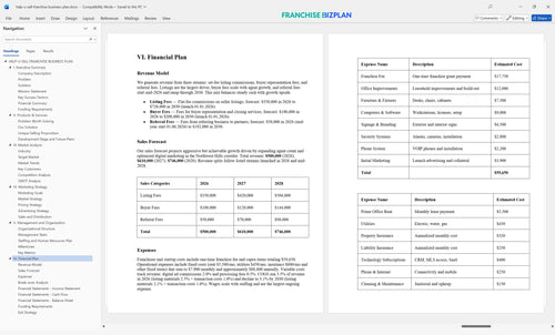 help u sell franchise business plan 6