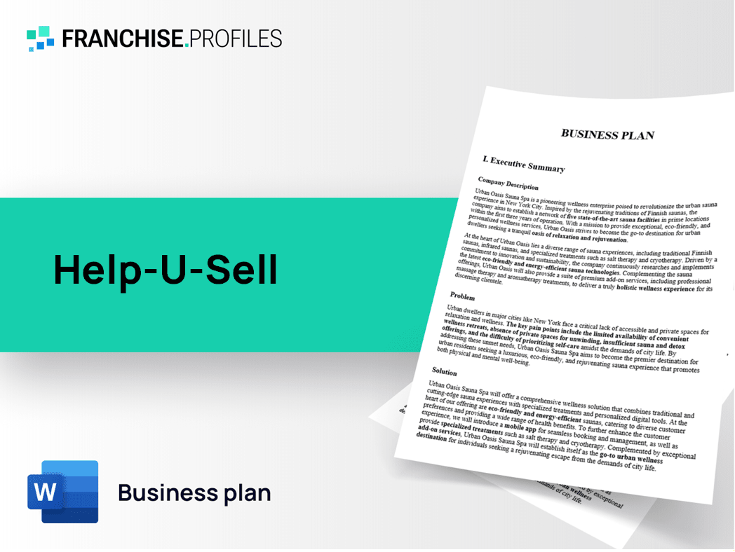 Help-U-Sell Franchise Business Plan Template