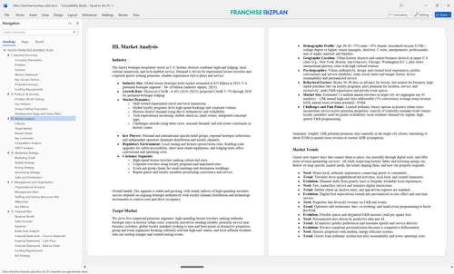 hilton franchise business plan 3