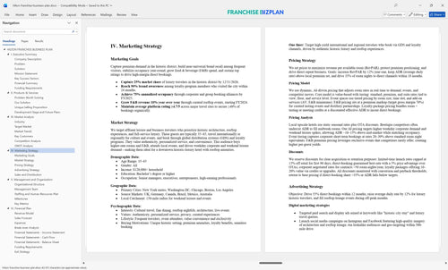 hilton franchise business plan 4
