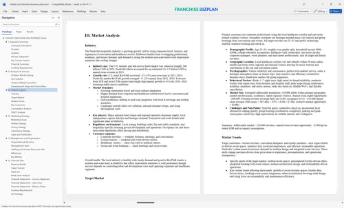 holiday inn franchise business plan 3
