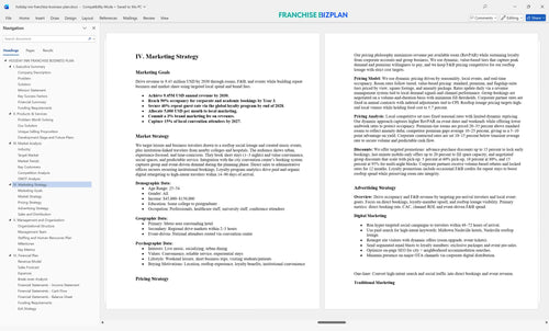 holiday inn franchise business plan 4