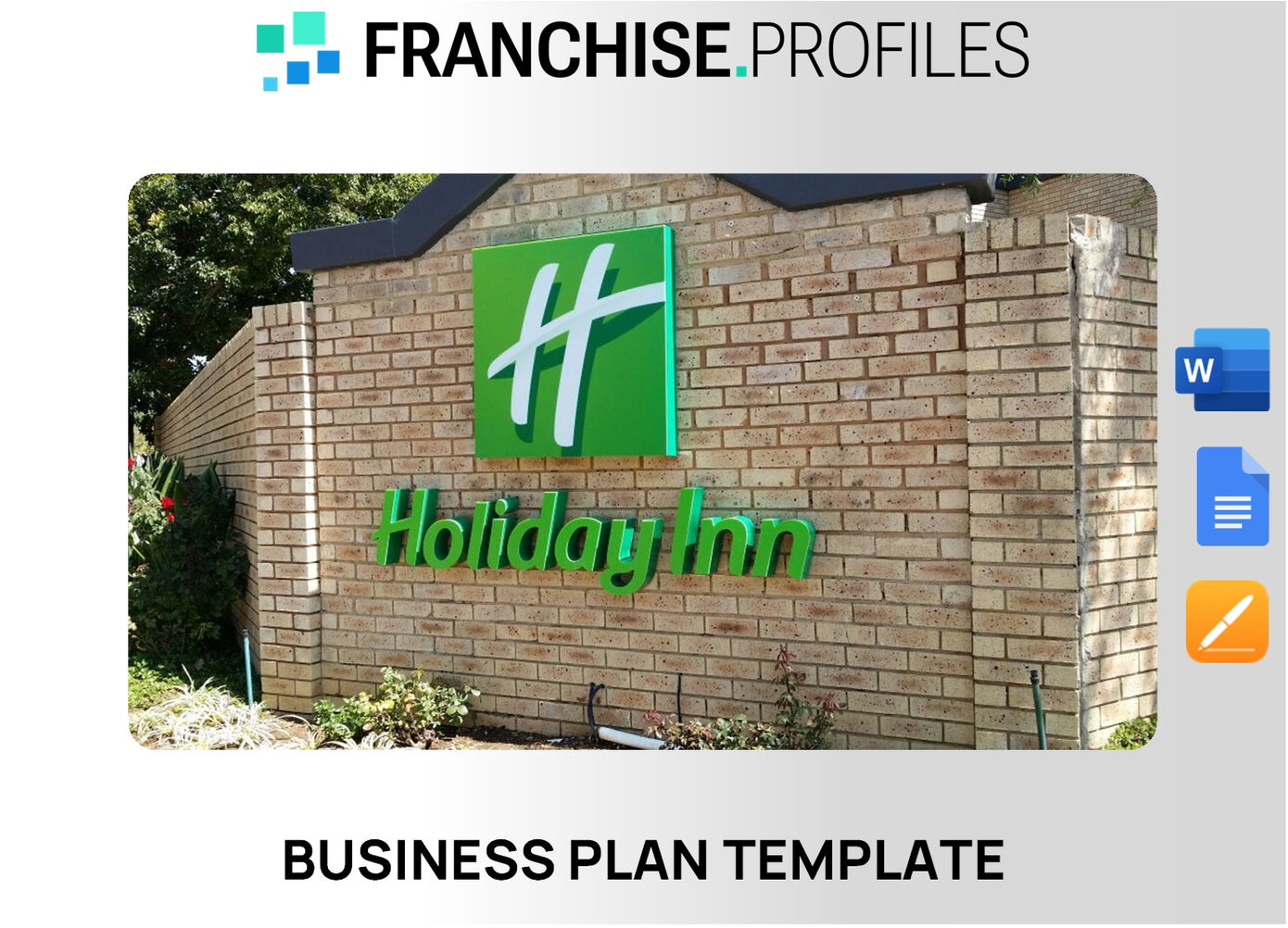 Holiday Inn Franchise Business Plan Template