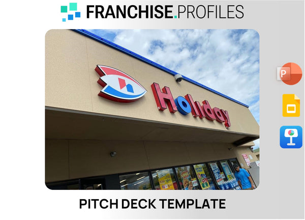 Holiday Stationstores Franchise Pitch Deck Template
