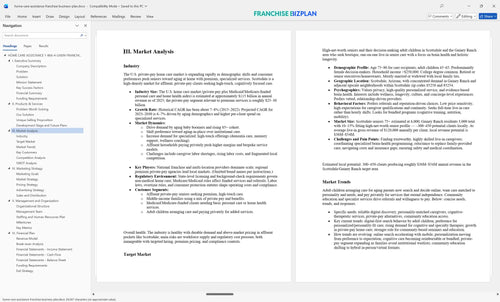home care assistance franchise business plan 3