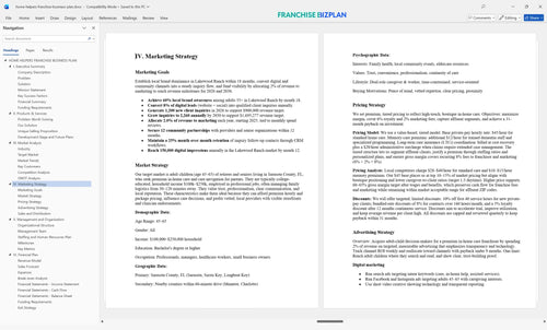 home helpers franchise business plan 4