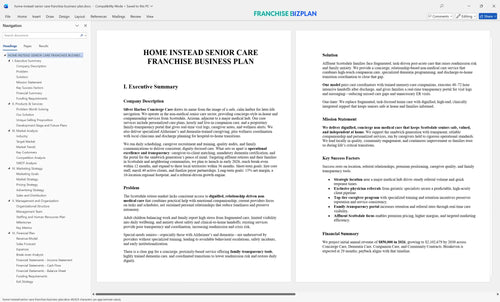 home instead senior care franchise business plan 1