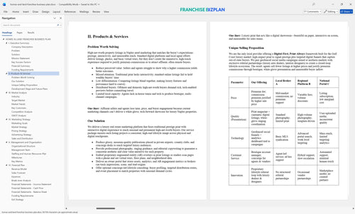 homes and land franchise business plan 2